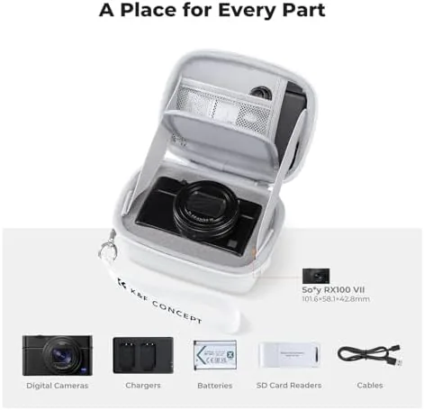 The K&F CONCEPT Carrying Case for Digital Camera, Hard Shell Protective in real use