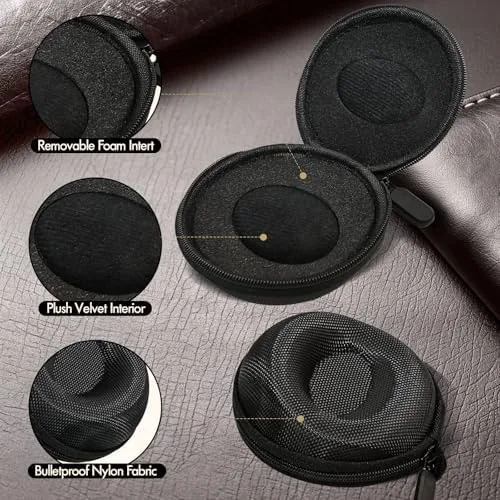 Another view of the GAQWOK 2 Pack Travel Watch Case Single Storage Box for