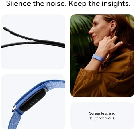 Close look at the Google Fitbit Air Performance Loop Band - One Size build quality