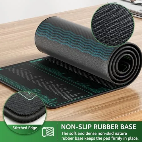 The KTRIO Excel Shortcuts Mousepad, Desk Mat, 31.5 x 11.8 in in real use
