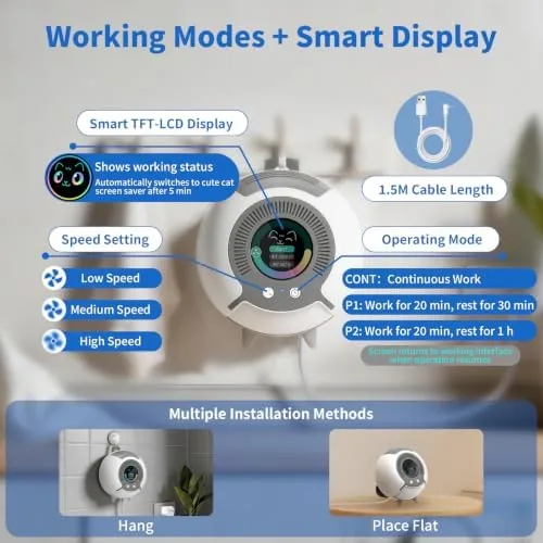 The Small Filterless Air Purifiers for Home, Water Ionic Pet Odor in real use