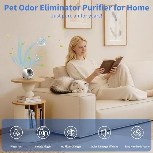 Another view of the Small Filterless Air Purifiers for Home, Water Ionic Pet Odor