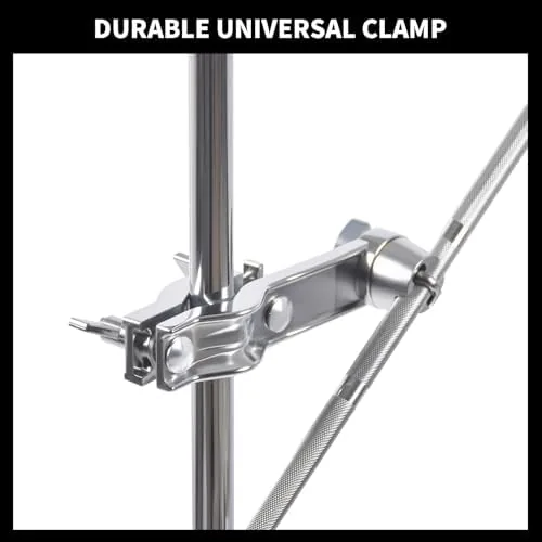 Another view of the Cymbal Boom Arm Holder with Clamp L-Arm Rod Extension Arm