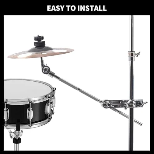 The Cymbal Boom Arm Holder with Clamp L-Arm Rod Extension Arm compared in context