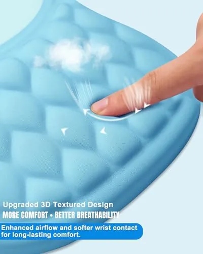 The Ergonomic Mouse Pad with Sloped Memory Foam Wrist Rest | in real use