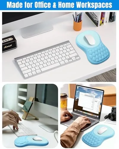 The Ergonomic Mouse Pad with Sloped Memory Foam Wrist Rest | compared in context