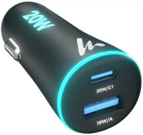 PD 20W Wozoyo Car Charger with Type-C & USB A,Power Delivery, PPS & QC Review: Tested and Rated