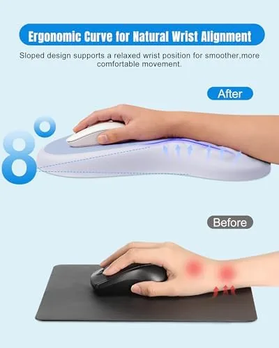 Close look at the Ergonomic Mouse Pad with Sloped Memory Foam Wrist Rest | build quality