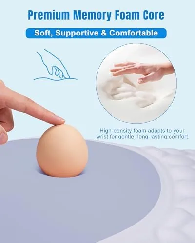The Ergonomic Mouse Pad with Sloped Memory Foam Wrist Rest | in real use