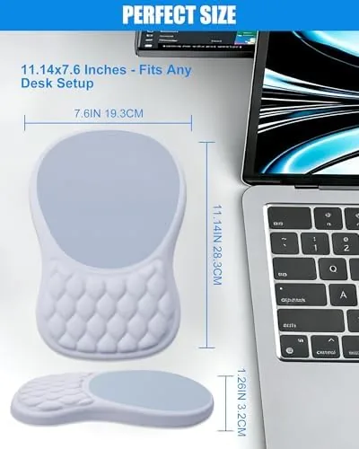 Testing the Ergonomic Mouse Pad with Sloped Memory Foam Wrist Rest | over two weeks