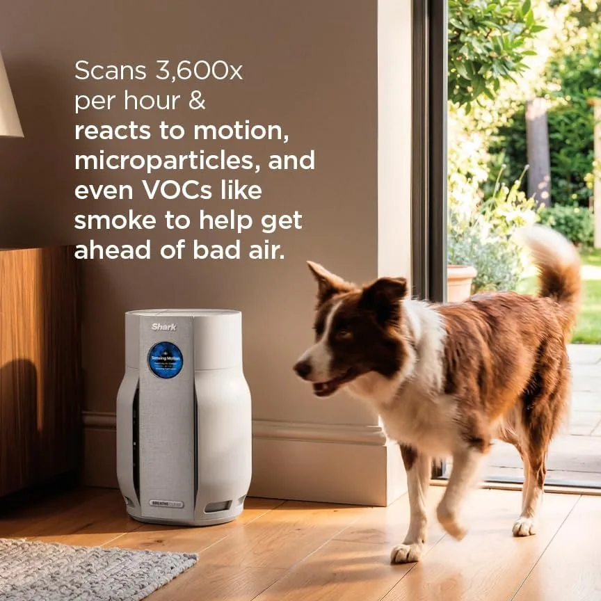 The Shark BreatheClear Smart Air Purifier, HP162, Dove | For Living in real use