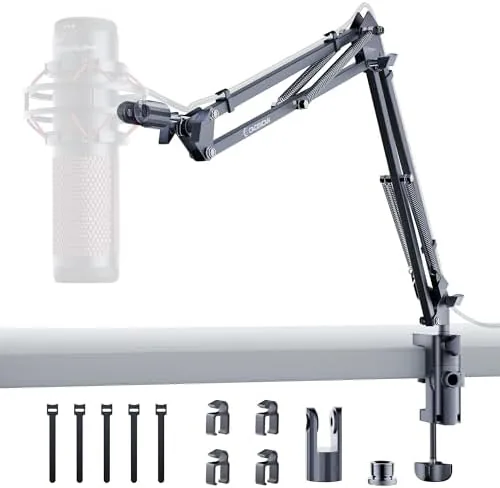CACENCAN Upgraded Mic Arm Stand, 1.8KG Heavy Duty Boom Arm for HyperX QuadCast, 360° Review: Tested and Rated
