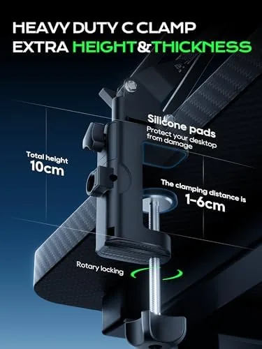 Testing the CACENCAN Upgraded Mic Arm Stand, 1.8KG Heavy Duty Boom Arm over two weeks