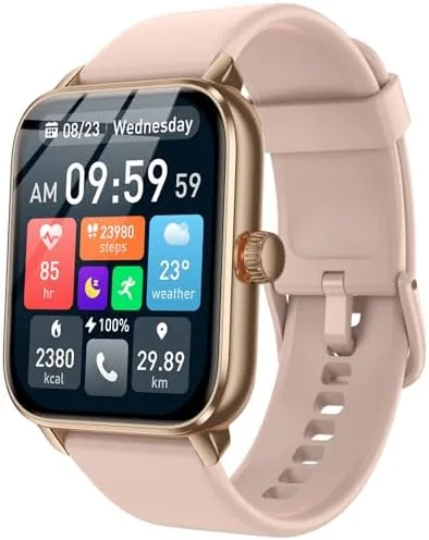 Smart Watches for Men Women with Alexa Built-in, Bluetooth Call, 1.85" HD Touchscreen, 120+ Review: Tested and Rated