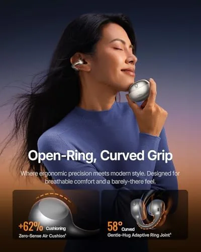 The Baseus Inspire XC1 Open Ear Clip-On Earbuds, Sound by Bose in real use