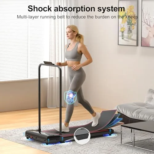 The remote control and the console on the Terluxra walking pad during use