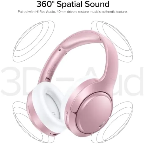 The Hybrid Active Noise Cancelling Bluetooth 6.0 Headphones 120H Long Playtime in real use
