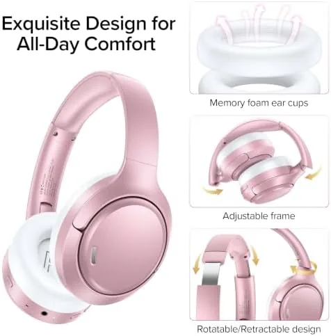The Hybrid Active Noise Cancelling Bluetooth 6.0 Headphones 120H Long Playtime compared in context