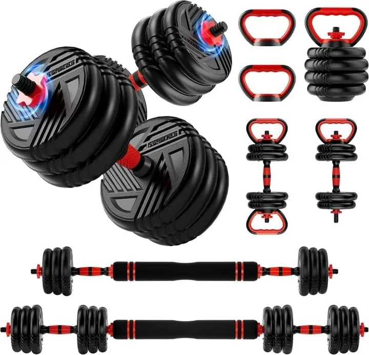 Adjustable Dumbbell Set, 20/30/45/70/90lbs, 5 in 1 Multi-Function Dumbbells | Converts to Barbell Kettlebell&Push Review: Tested and Rated
