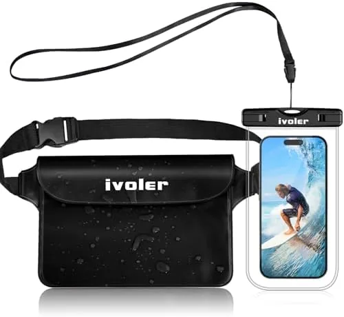ivoler 2-Pack Waterproof Fanny Pack & Phone Pouch, Dry Bag for Passport, Phone & Review: Tested and Rated