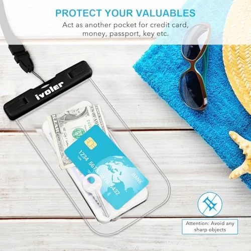The ivoler 2-Pack Waterproof Fanny Pack & Phone Pouch, Dry Bag compared in context