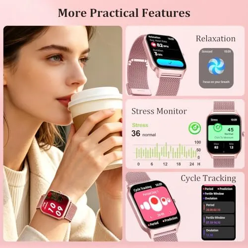 Another view of the Smart Watch Women Men, 1.85'' Reloj Inteligente para mujer hombre