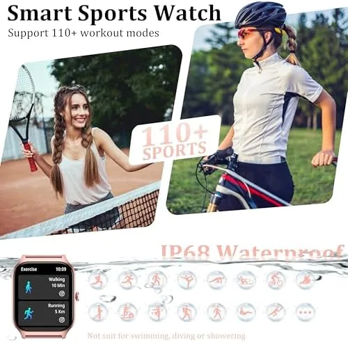 The Smart Watch Women Men, 1.85'' Reloj Inteligente para mujer hombre compared in context