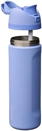Close up of the FreeSip lid showing the straw opening and the wide spout under the cap