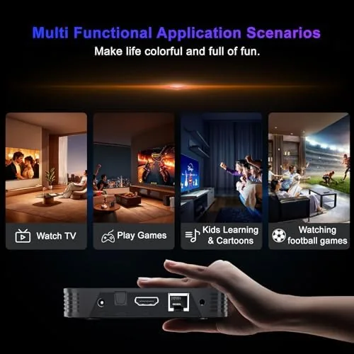 The Android 14 box compared side by side with a brand streamer and a premium box