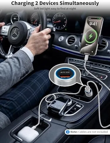 Testing the iPhone 17/16/15 Car Charger Fast Charging 2-Port Cigarette Lighter USB over two weeks