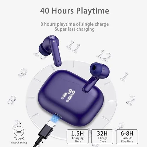 The Wireless Earbuds, Bluetooth 5.4 Headphones in Ear with HiFi Stereo in real use