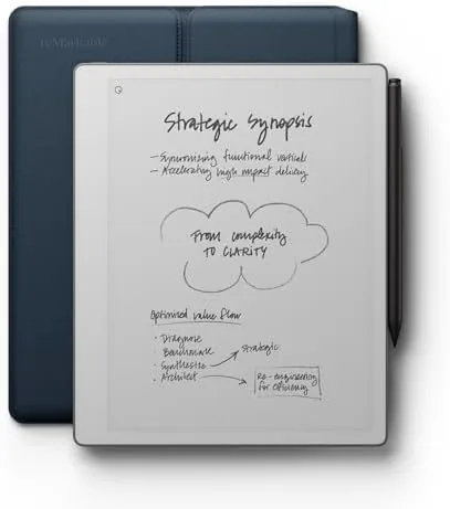 reMarkable Paper Pure with Marker Plus and Ocean Blue Sleeve Folio | 10.3" paper Review: Tested and Rated