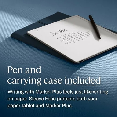 Testing the reMarkable Paper Pure with Marker Plus and Ocean Blue Sleeve over two weeks