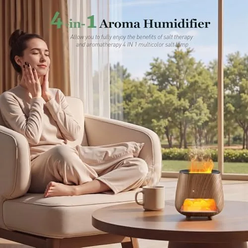 Close look at the Essential Oil Diffuser for Home: 𝟒-𝐢𝐧-𝟏 Himalayan 𝐒𝐚𝐥𝐭 Lamp | build quality
