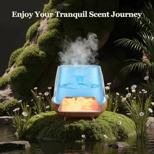 Testing the Essential Oil Diffuser for Home: 𝟒-𝐢𝐧-𝟏 Himalayan 𝐒𝐚𝐥𝐭 Lamp | over two weeks