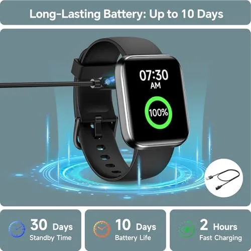 Another view of the Smart Watch for Men Women, 1.85" Smart Watches Compatible iPhone/Samsung/Android