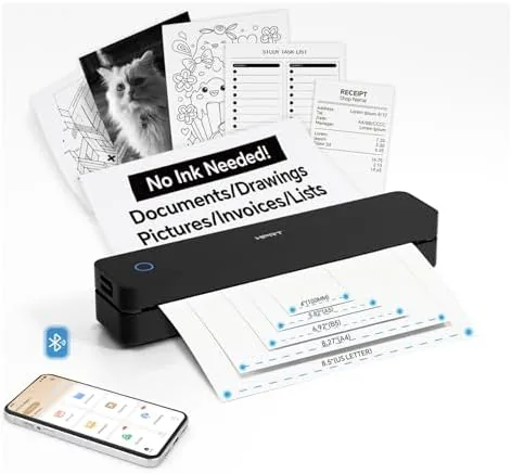 Overview of the HPRT MT610 Portable Thermal Inkless Printer for iPhone/Android | Supports