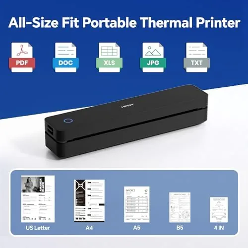 Another view of the HPRT MT610 Portable Thermal Inkless Printer for iPhone/Android | Supports