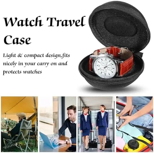 Testing the 2 Pack Single Watch Travel Case, Portable Watch Case, Black over two weeks