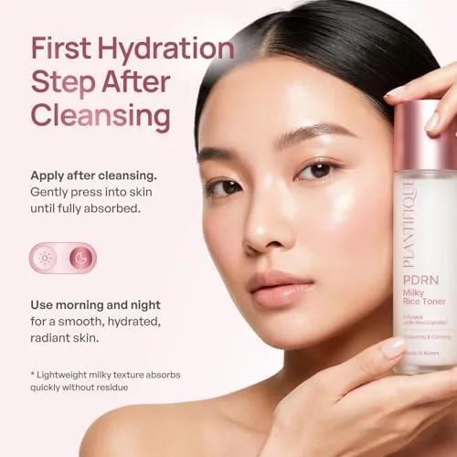 The PLANTIFIQUE Korean PDRN Milky Toner for Face ,  Glass Skin compared in context