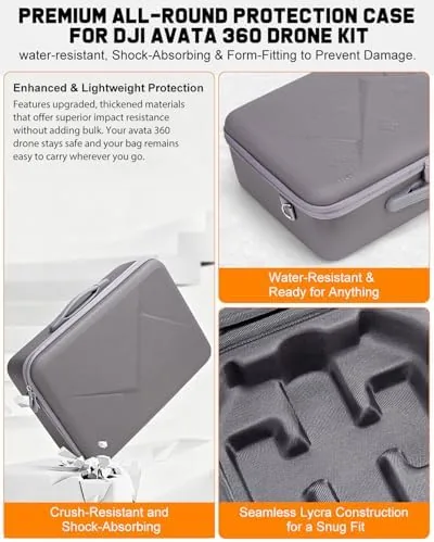 Another view of the Hard Carrying Case for DJI Avata 360 Motion Fly More