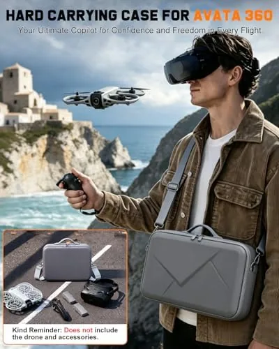 The Hard Carrying Case for DJI Avata 360 Motion Fly More compared in context