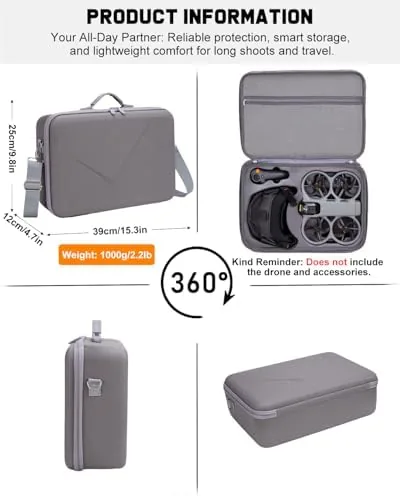 Testing the Hard Carrying Case for DJI Avata 360 Motion Fly More over two weeks