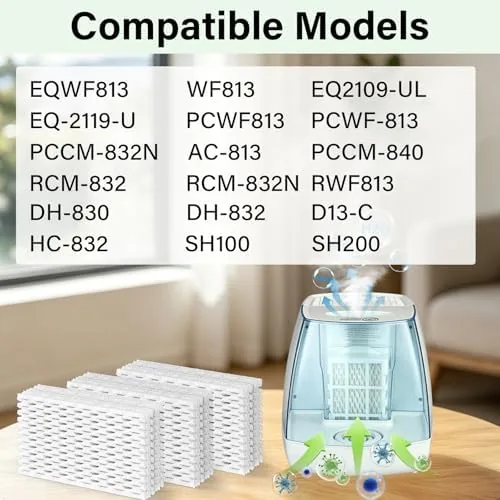 Close look at the WF813 Humidifier Wick Filter Replacement, 6 Pack EQWF813 Compatible Filter build quality
