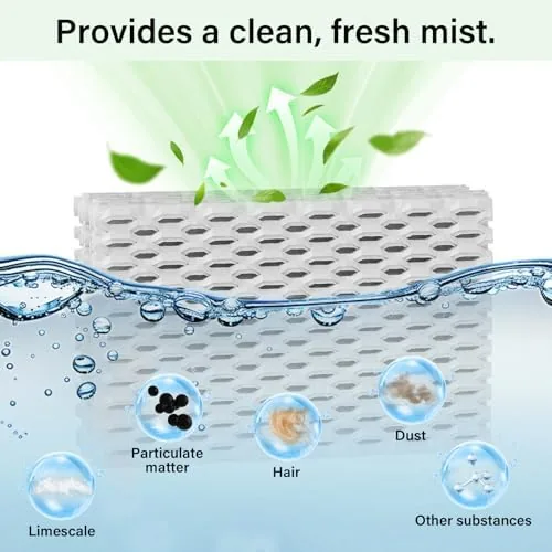 The WF813 Humidifier Wick Filter Replacement, 6 Pack EQWF813 Compatible Filter in real use