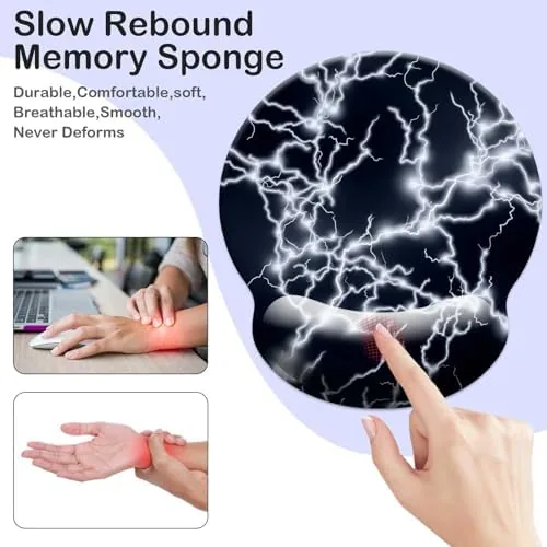 The Gaming Mouse Pad Wrist Support,Ergonomic Mouse Pad with Wrist Rest,Comfortable in real use