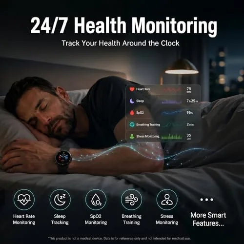 Testing the WalkerFit Rugged Smart Watch for Men, 1.43" AMOLED 5ATM Waterproof over two weeks