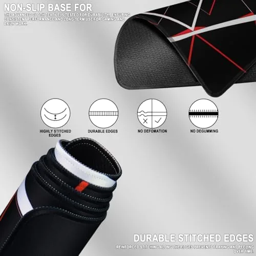 The Large Gaming Mousepad, Waterproof Extra Large Mouse Pad with Stitched in real use