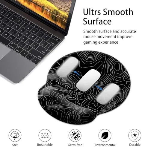 Another view of the Gaming Mouse Pad Wrist Support,Ergonomic Mouse Pad with Wrist Rest,Comfortable
