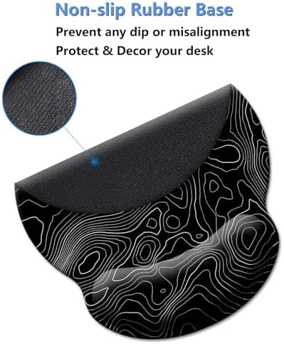 The Gaming Mouse Pad Wrist Support,Ergonomic Mouse Pad with Wrist Rest,Comfortable compared in context